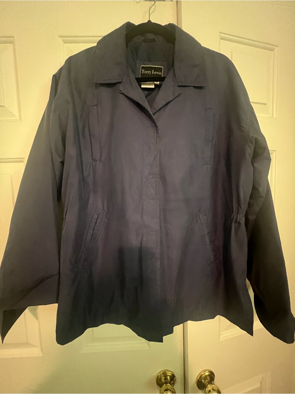 Women's Terry Lewis Navy Silk Jacket